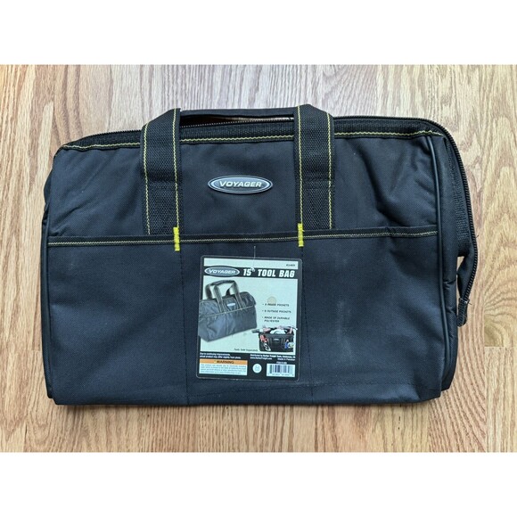 NWT Voyager Heavy Duty Tool Bag 15"x10"x9" With 6 Exterior & 8 Interior Pockets - Picture 1 of 8